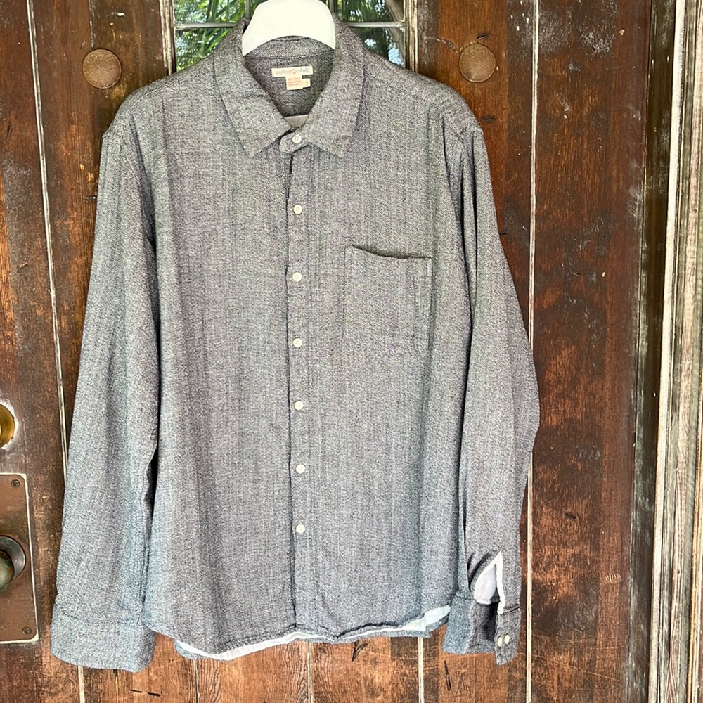Carbon2colbalt | Double Lined Button Front Shirt - image 1